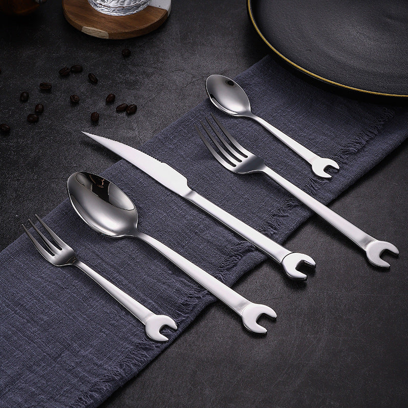 Stainless Steel Wrench Knife Fork Spoon Set