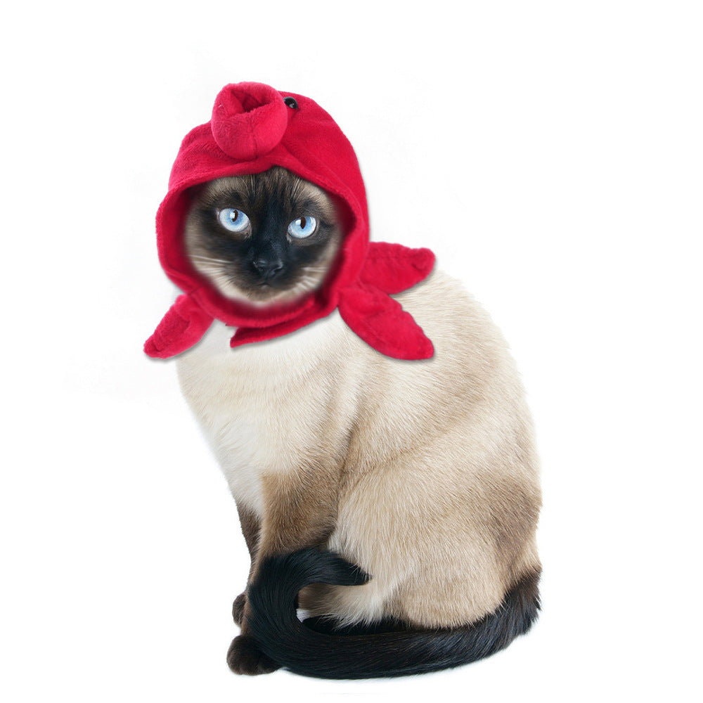 Funny Pet Dog Cat  Costume Warm Hat Photo Props Headwear