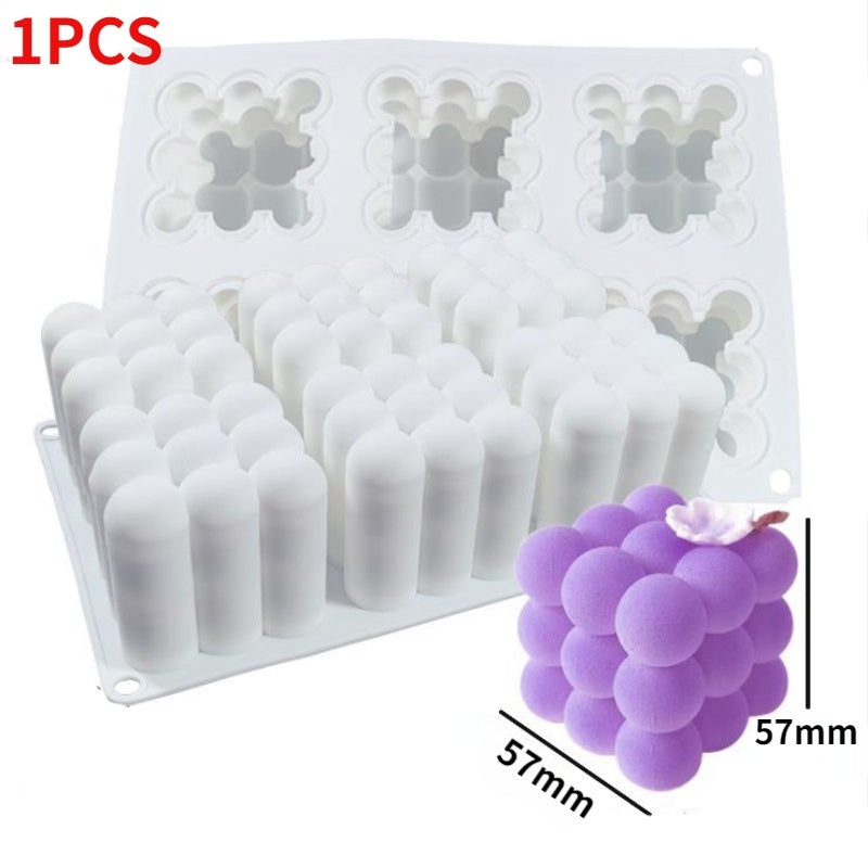 Cube Silicone Mold Cake Mold DIY Aromatherapy Candle