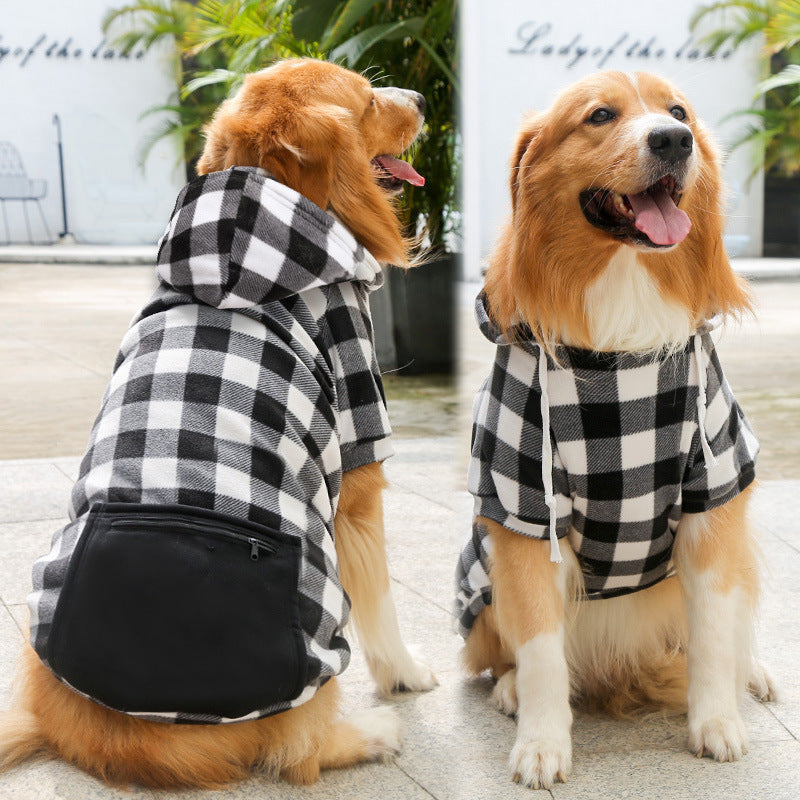 Fashion Pet Dog Simple Zipper Pocket Sweater