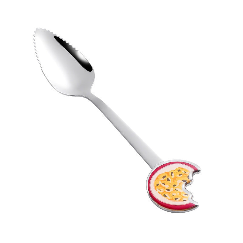 Baby Scraping Mud Spoon Stainless Steel With Serrated