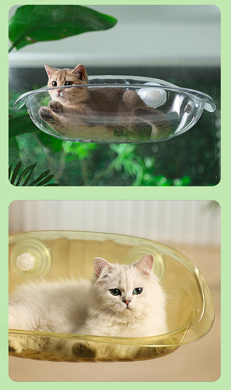 Universal Cat Climbing Frame Cat Window Sucker Hanging Bed Swing Balcony Bedside Glass Sleeping Cat Hammock