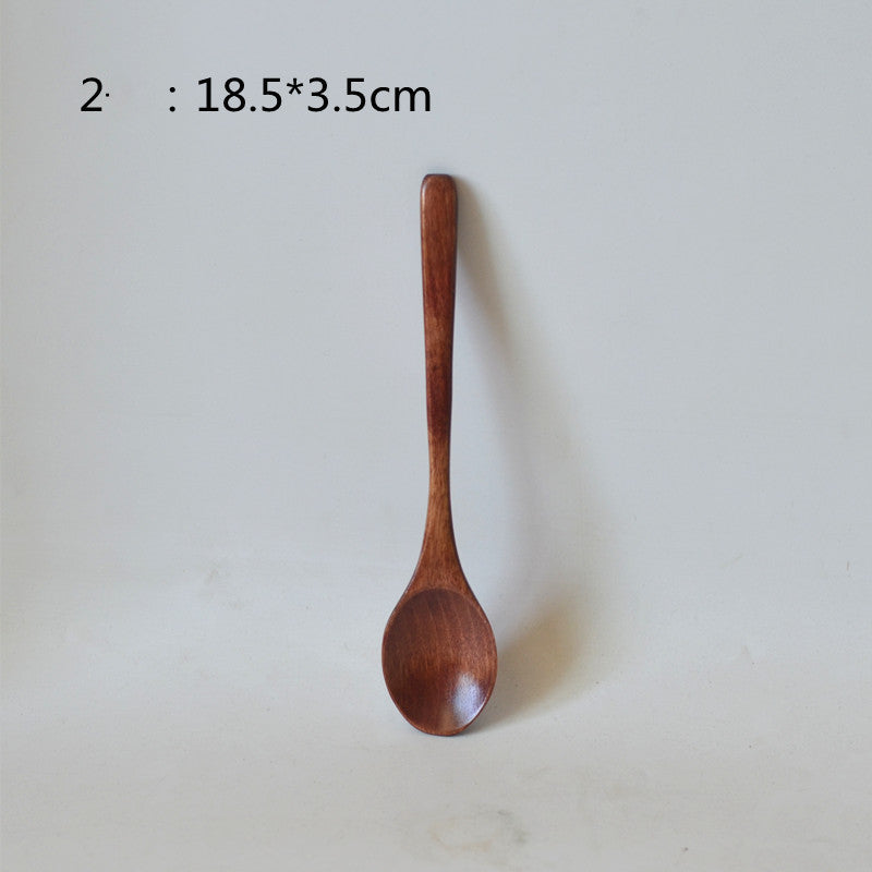 Small Customized Lettering Japanese Children Wooden Soup Spoon