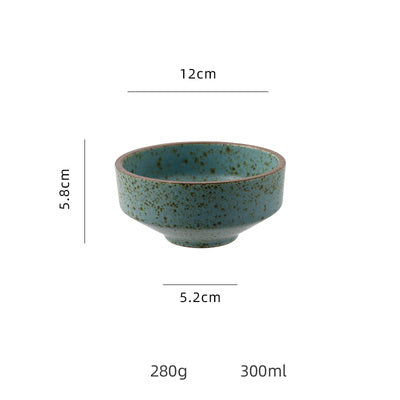 Household Rough Pottery Japanese Style Personality Creative Single Retro Rice Bowl