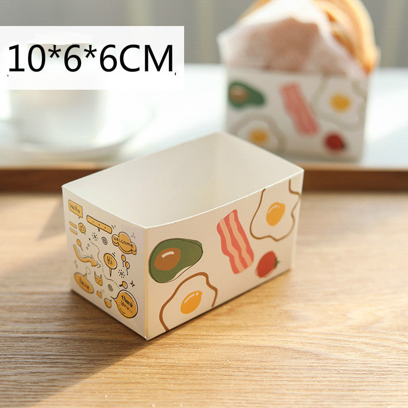 Sandwich Packaging Box Toast Bread Carton Burger Box