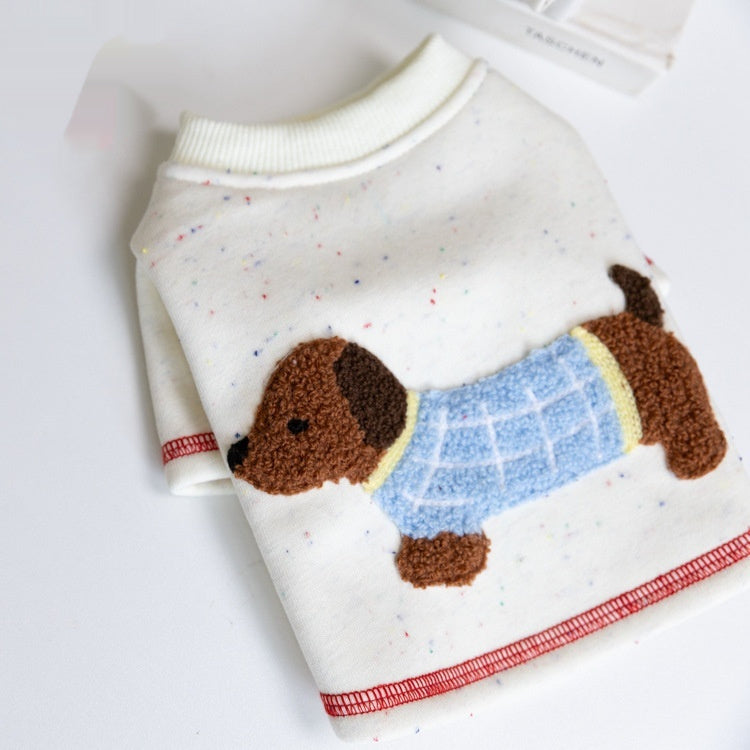 Autumn And Winter Home Warm VIP Teddy Pet Brushed Hoody