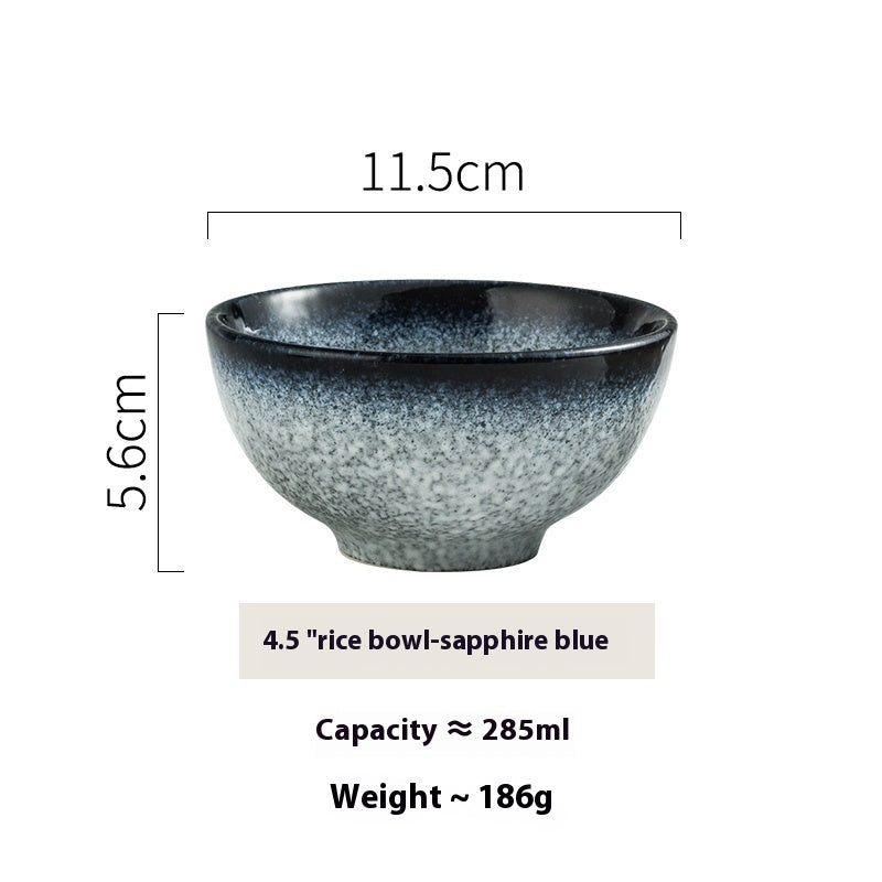 Household Tableware Ceramic Rice Bowl