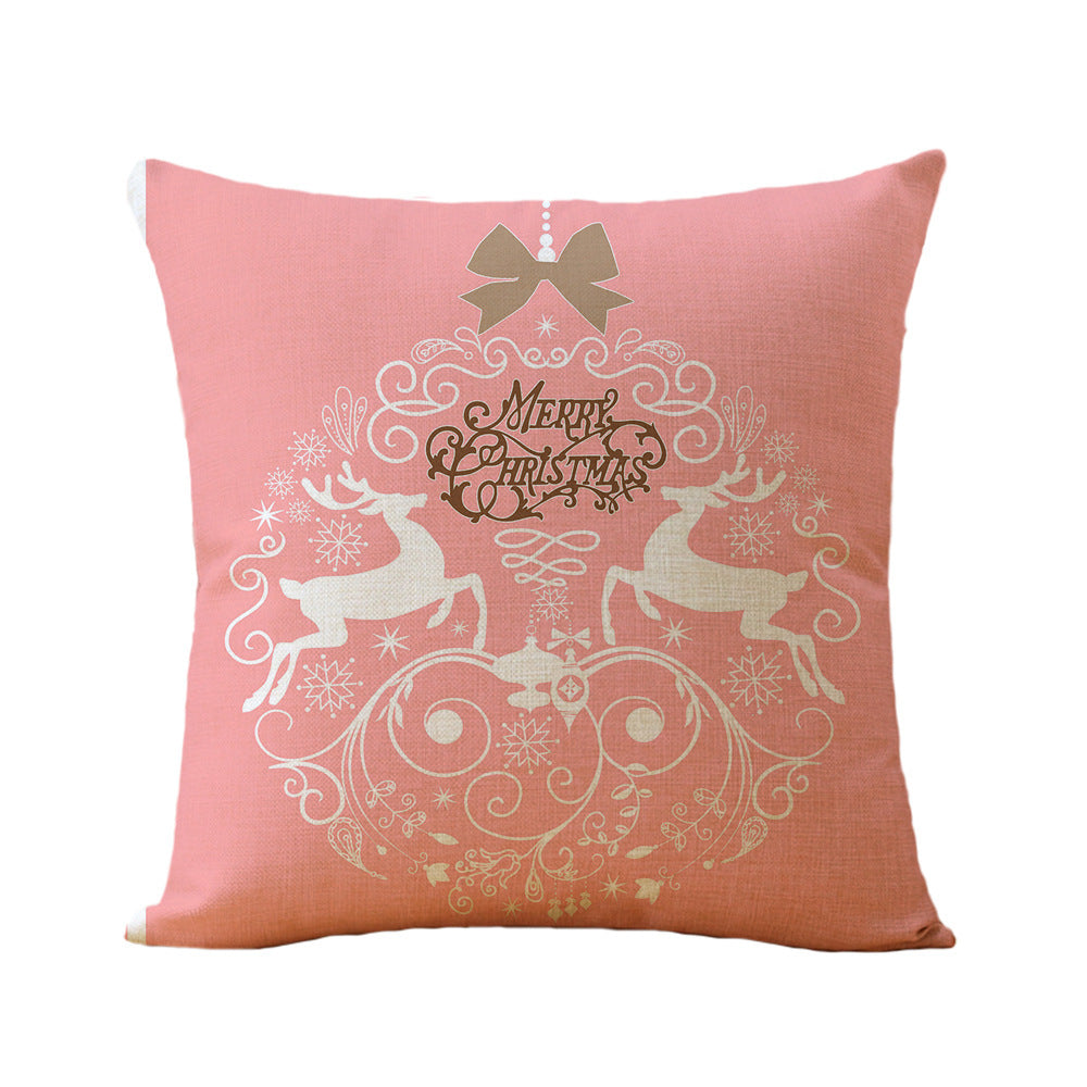 Christmas Printed Linen Super Soft Pillowcase