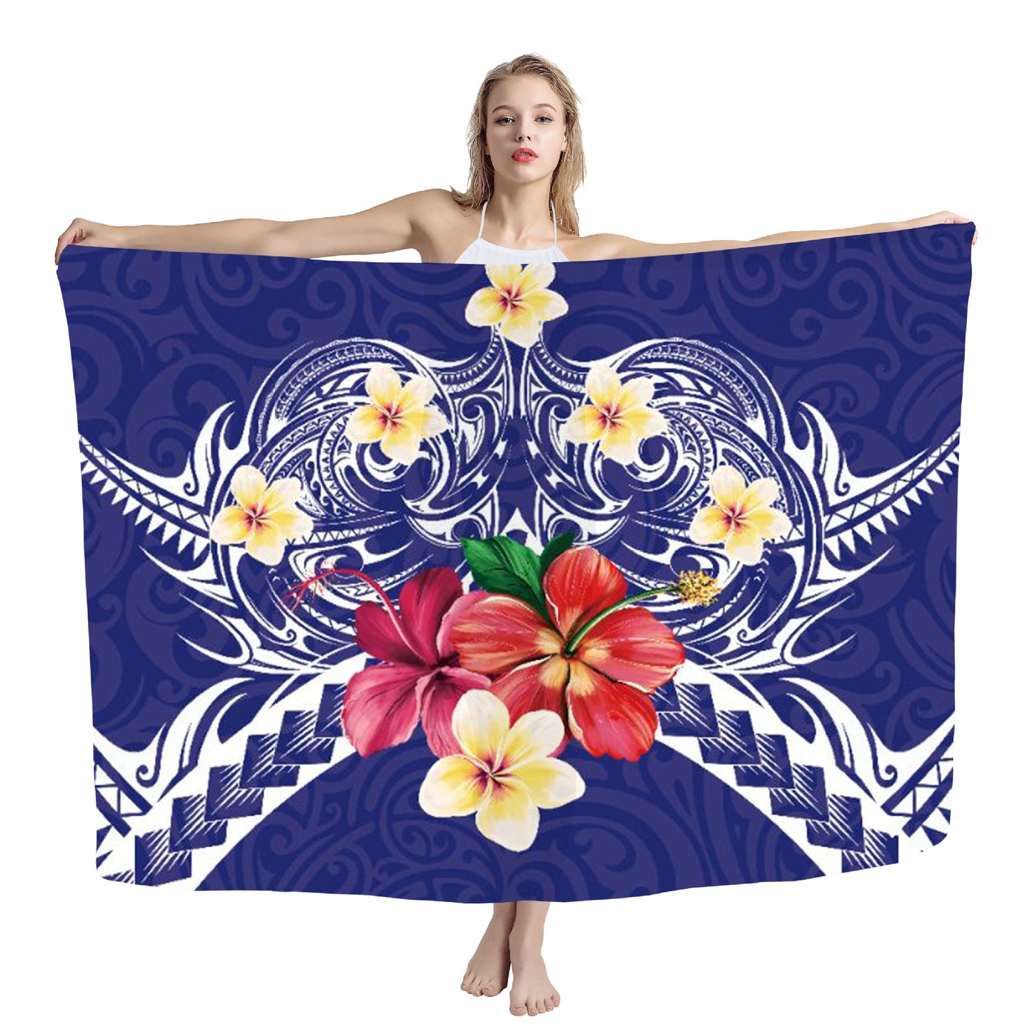 Cover Shawl Hawaiian Travel Beach Bath Towel Polynesian Seaside Quick-drying Wrap Yarn