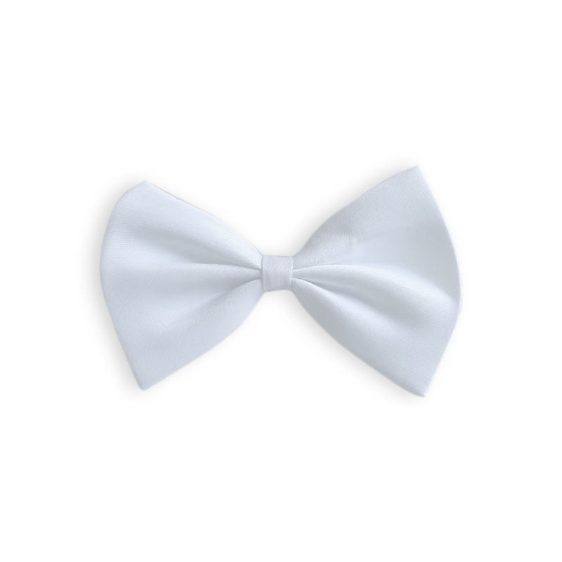 Simple Solid Color Bow Pet Collar