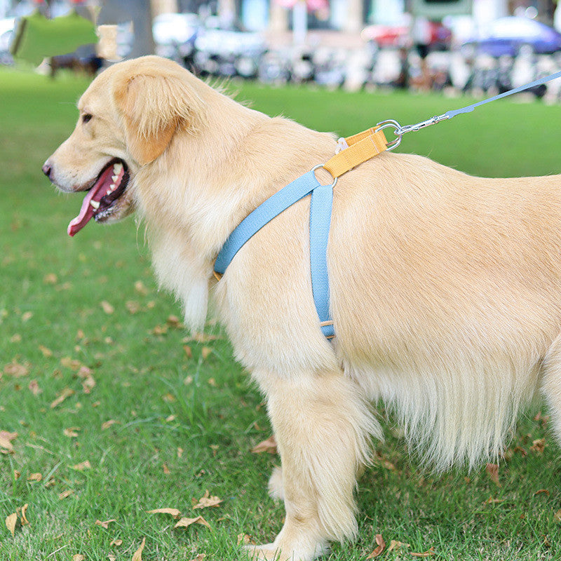 Color Pet Drawstring Leash Vest-style Dog Leash