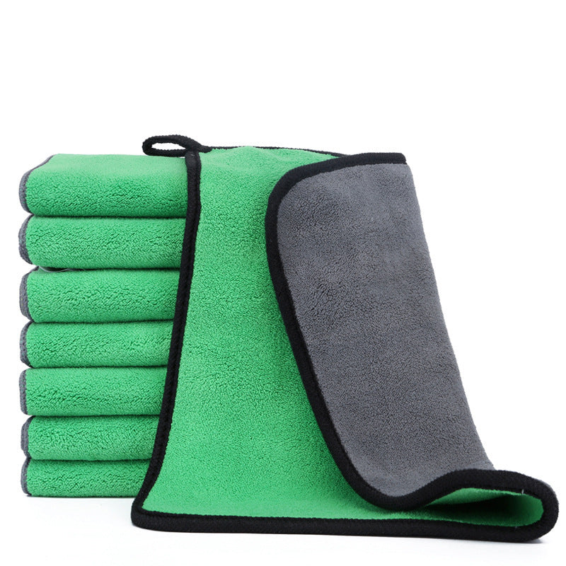 Two Color Double Sided Cleaning Car Wash Towel