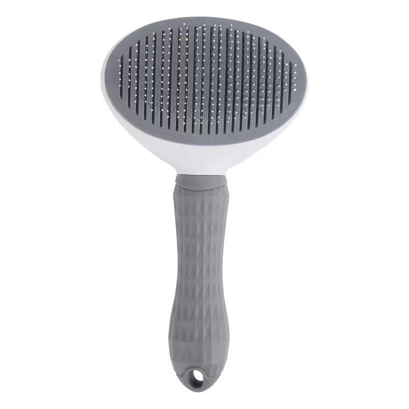 Cat Self-Cleaning Comb Stainless Steel Dog Comb Hair Brush One Key To Remove Floating Artifact