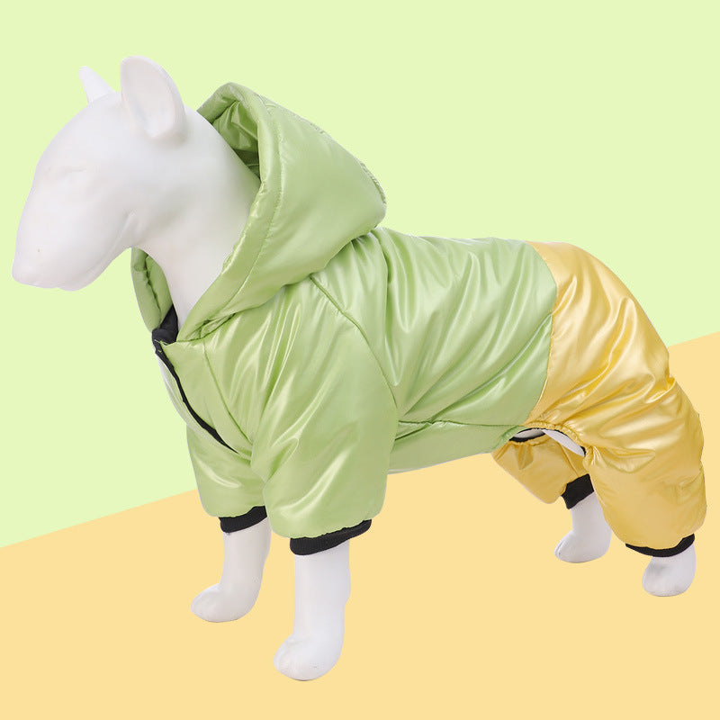 Pet Clothing Waterproof Windproof Dog Four-legged Cotton-padded Clothes