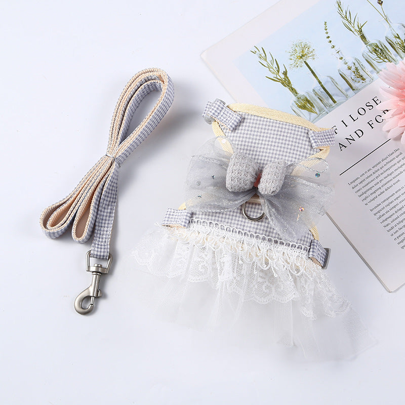 Pet Tie Lace Princess Dress