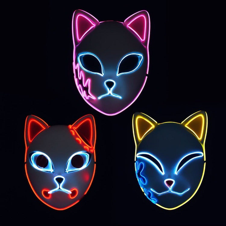 Luminous Line LED Cat Face Mask