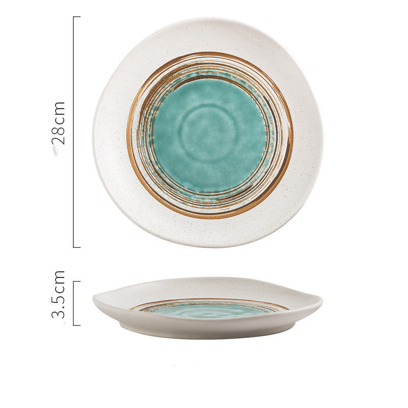 Irregular Ceramic Plates With Special-shaped Creative Discs