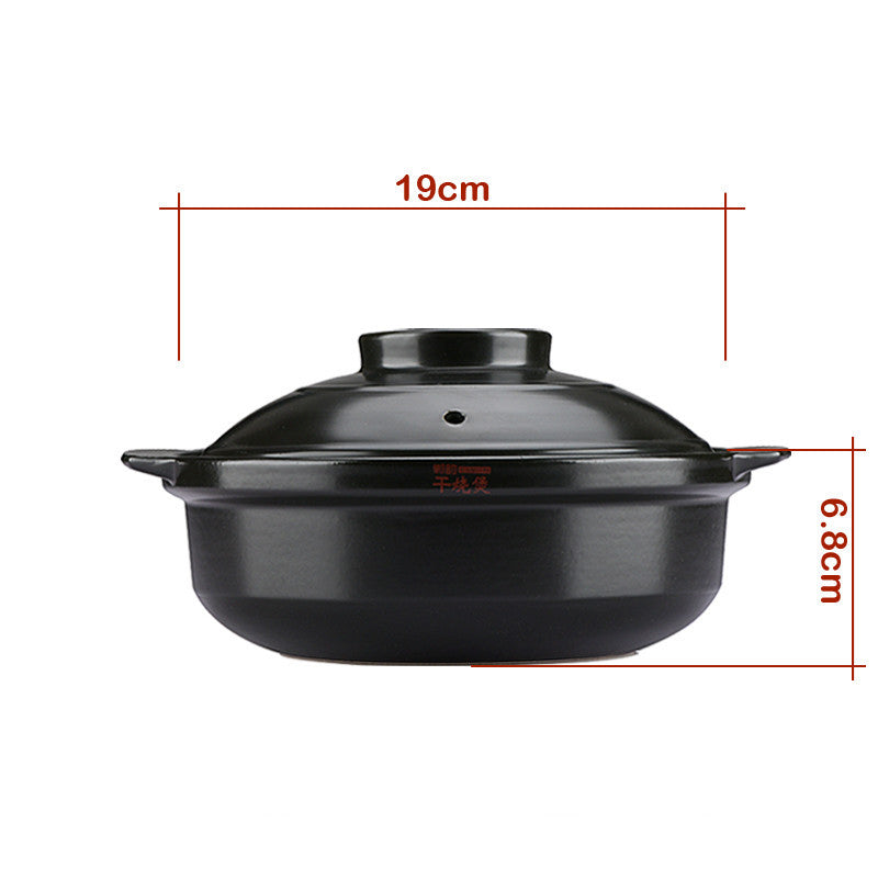 Flame High Temperature Resistant Dry Pot Ceramic Pot Pan Health Pot Pan