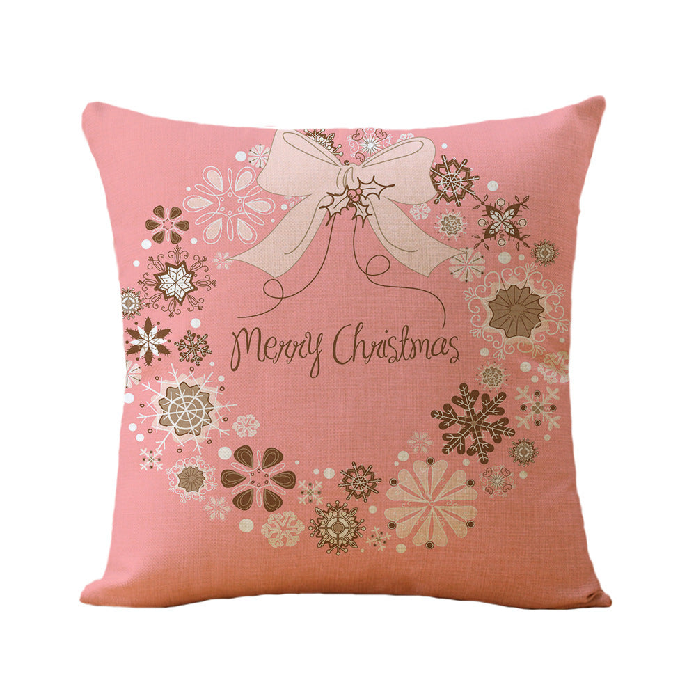 Christmas Printed Linen Super Soft Pillowcase