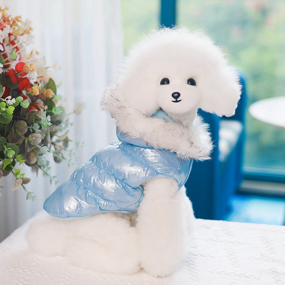 Two Legged Hooded Pet Cotton Padded Clothes