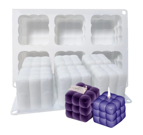 Cube Silicone Mold Cake Mold DIY Aromatherapy Candle