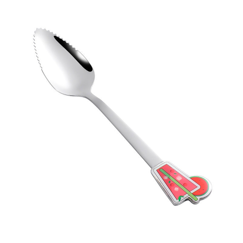 Baby Scraping Mud Spoon Stainless Steel With Serrated