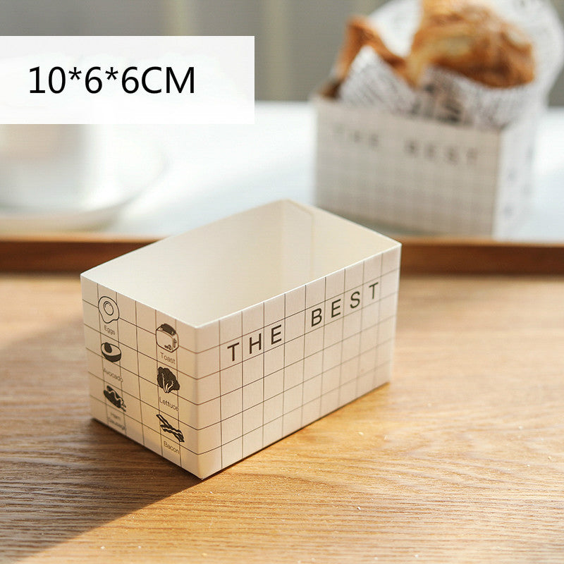 Sandwich Packaging Box Toast Bread Carton Burger Box