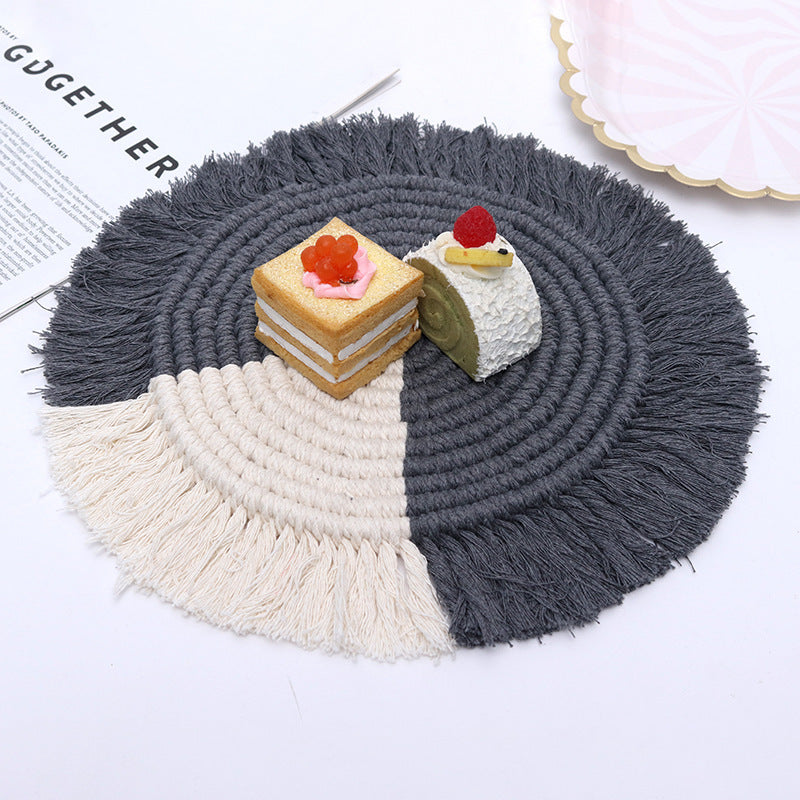 Hand-woven Thickening Heat Insulation Pad Bohemian Placemat