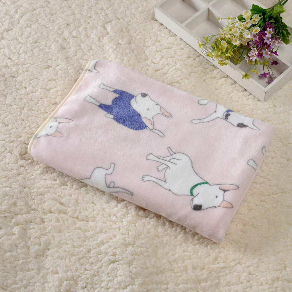 Dog Kennel Coral Fleece Blanket