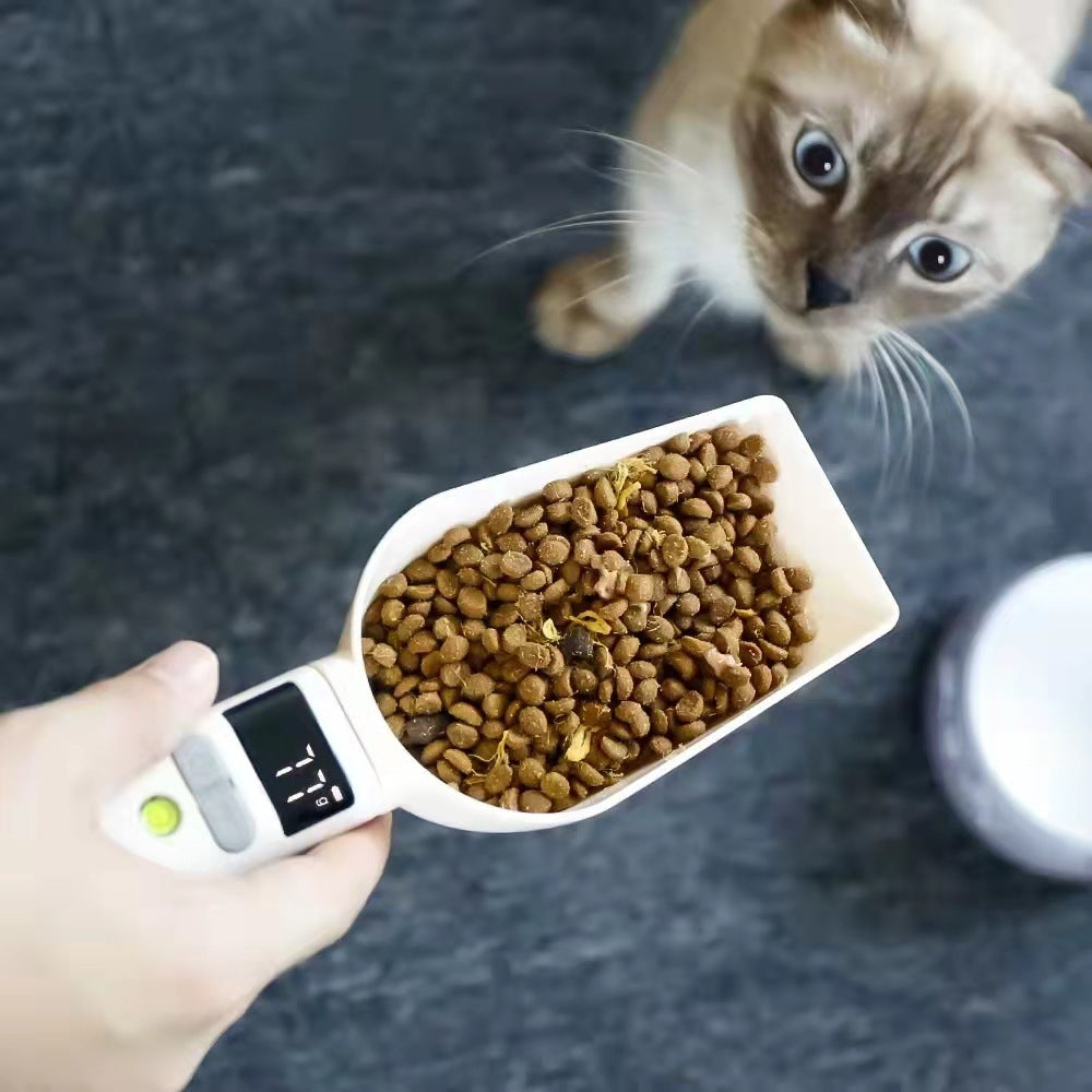 Pet Food Spoon Transparent With Scale Measurement