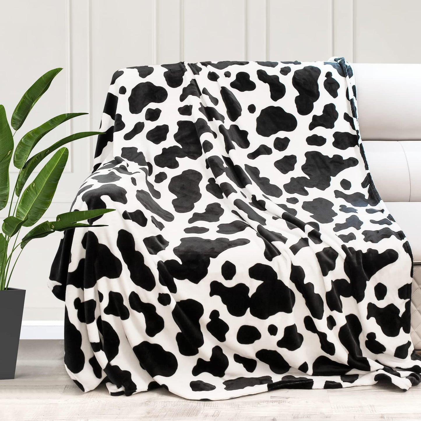 Cow Print Blanket Flannel Blanket