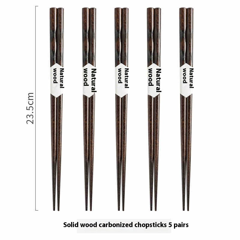 Household Creative Natural Wooden Pointed Chopsticks