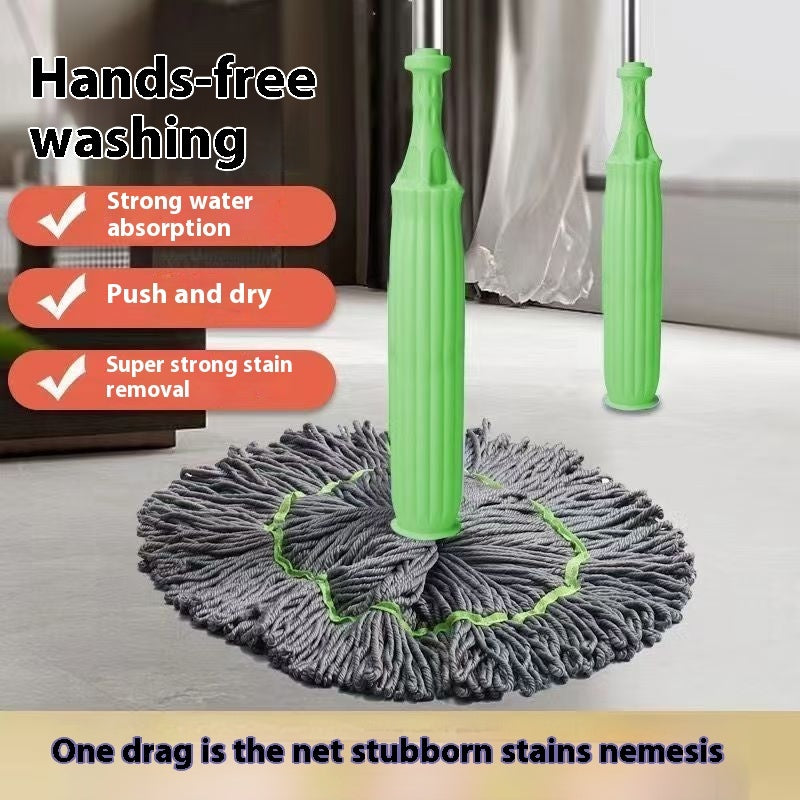 Hand Wash Free Self Twisting Rotating Mop For Both Dry And Wet Use