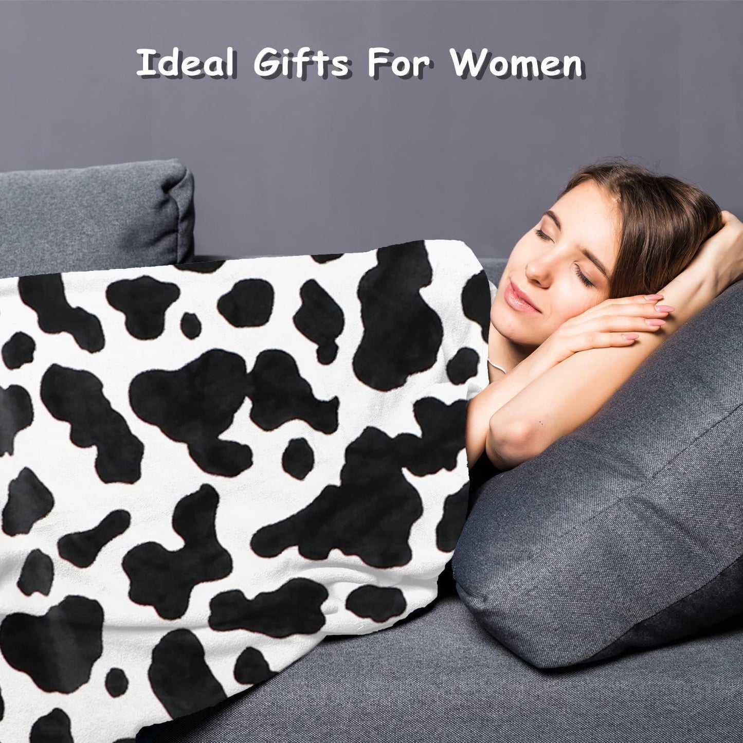 Cow Print Blanket Flannel Blanket