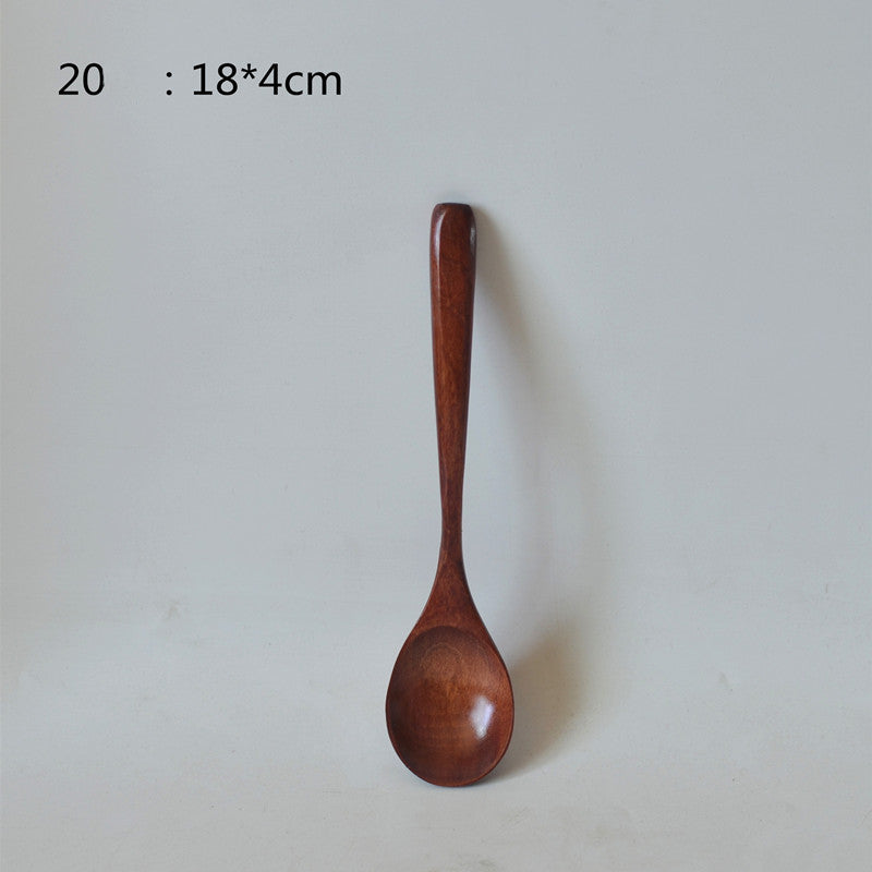 Small Customized Lettering Japanese Children Wooden Soup Spoon