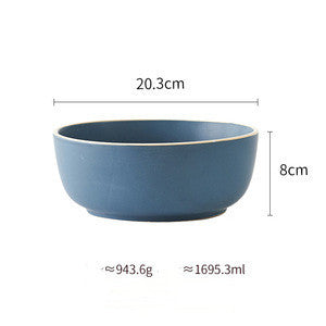 Pure Color Matte Ceramic Plate