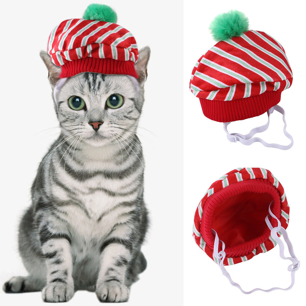 Funny Pet Dog Cat  Costume Warm Hat Photo Props Headwear