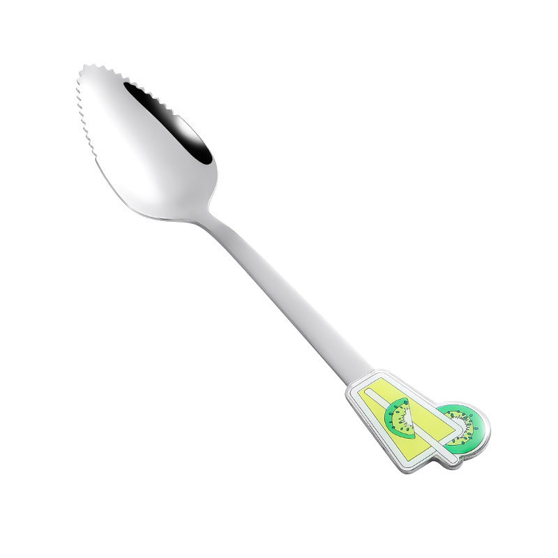 Baby Scraping Mud Spoon Stainless Steel With Serrated