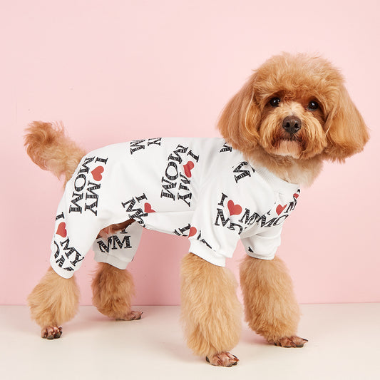 Pet Clothes Four-corner Sweater Dog Summer Thin Jumpsuit