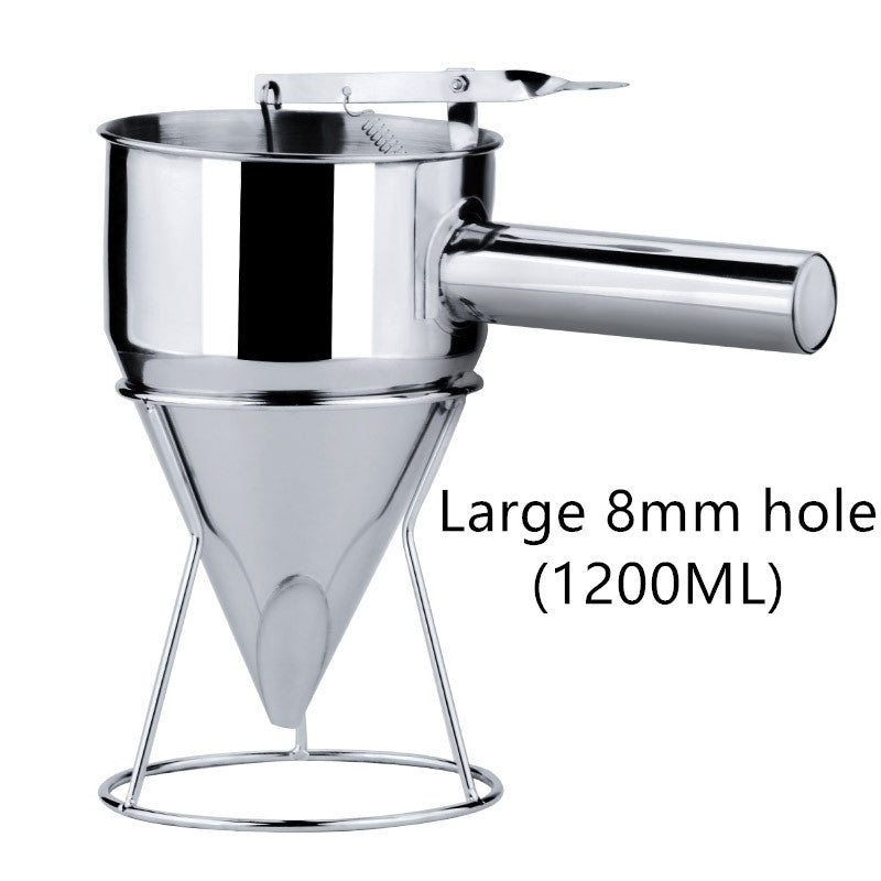 Cone Funnel Stainless Steel With Shelf For Chocolate Sauce