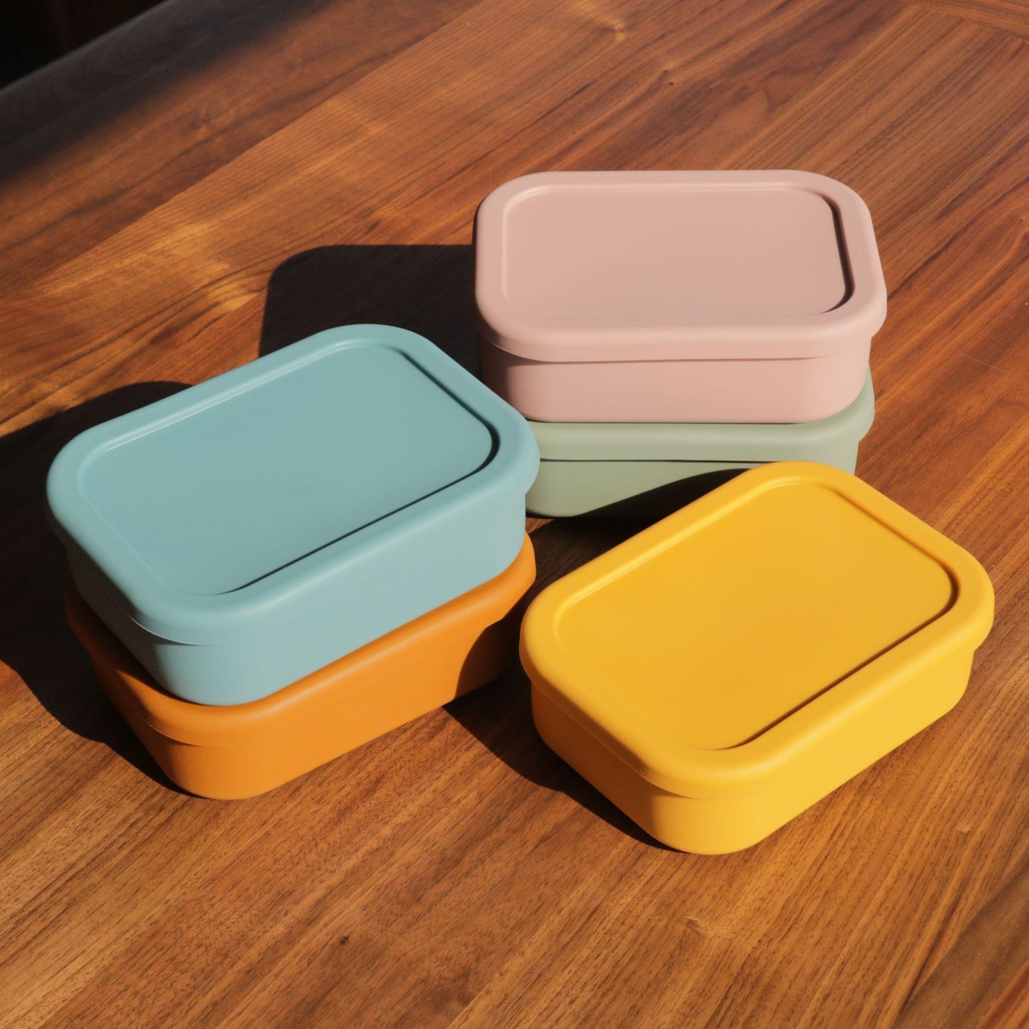 Compartment Silicone Sealed Portable Lunch Box Microwave Heatable