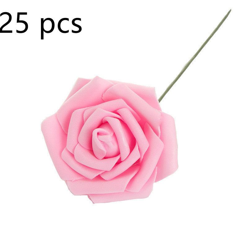 Artificial Flower 8CM PE Rose with Rod