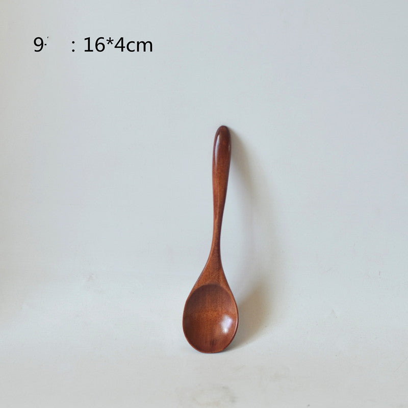 Small Customized Lettering Japanese Children Wooden Soup Spoon