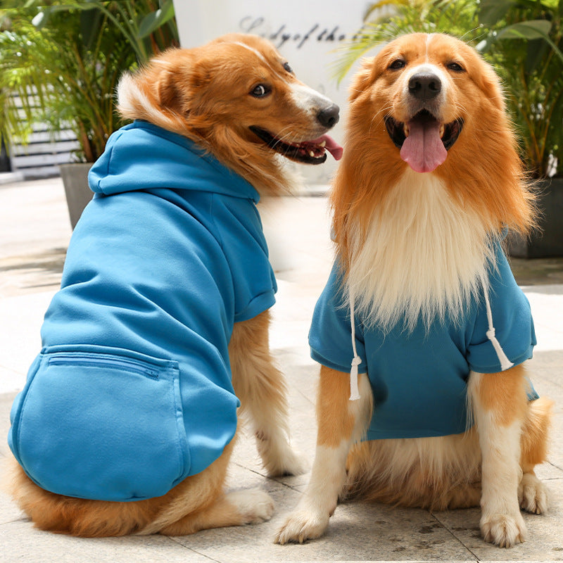 Fashion Pet Dog Simple Zipper Pocket Sweater