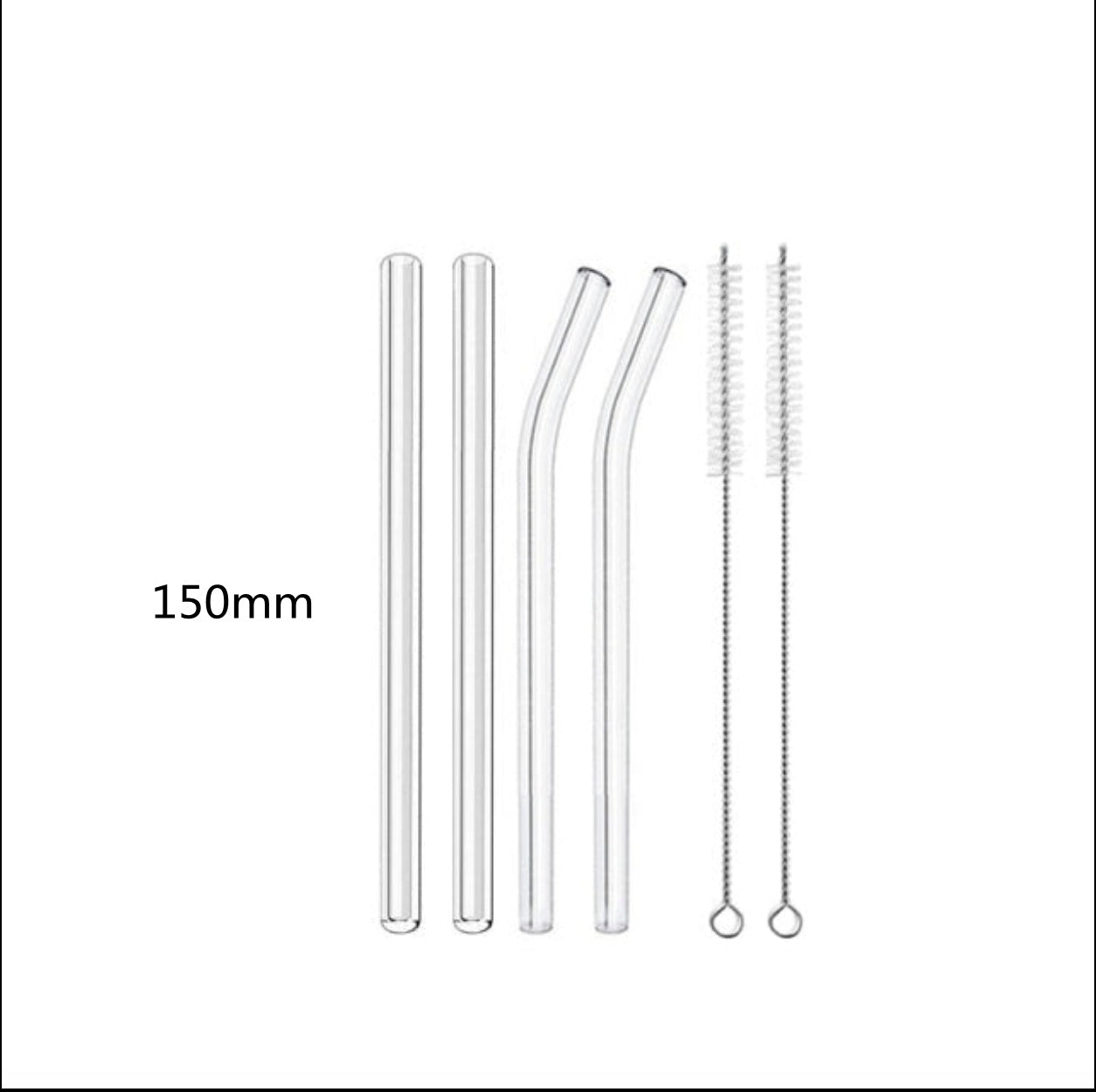 Glass Straws, Pearl Milk Tea Coarse Drinking Straws, Non-disposable Transparent Water Cups, Long Straws