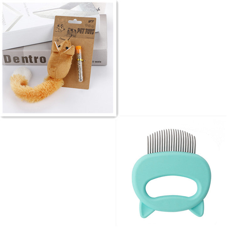 Pet Hair Removal Massaging Shell Comb