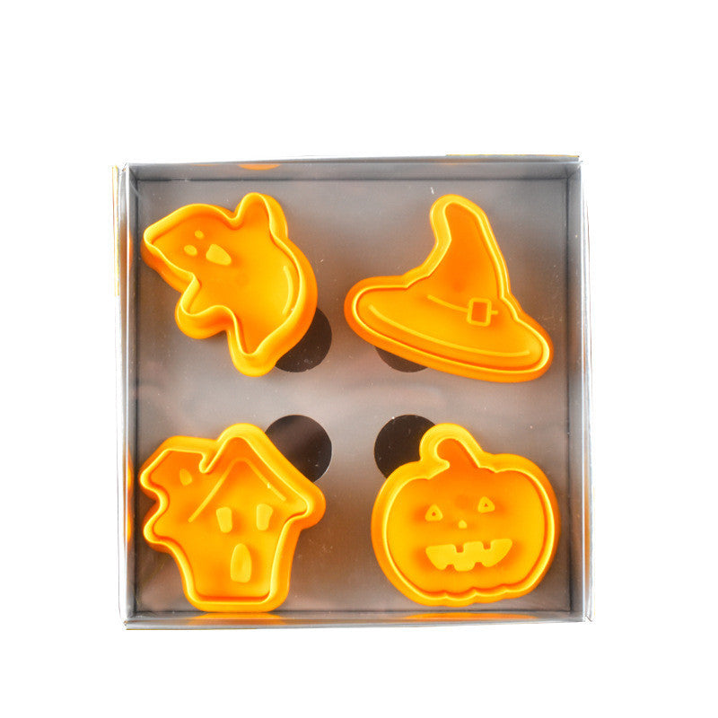 Baking Set Tool Halloween Diy Cake Decoration Plastic Cookie Cutter Mold