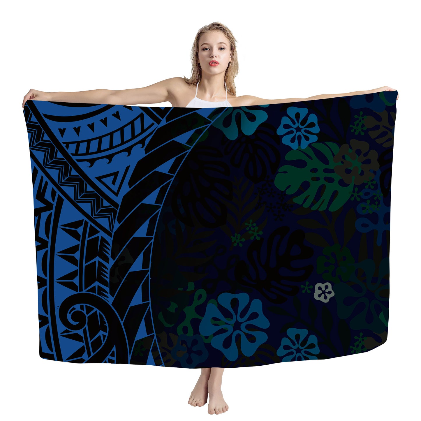 Cover Shawl Hawaiian Travel Beach Bath Towel Polynesian Seaside Quick-drying Wrap Yarn