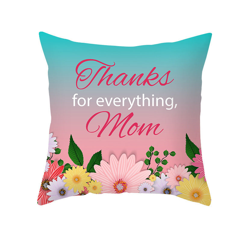 Nordic Mother's Day Pillowcase Peach Skin