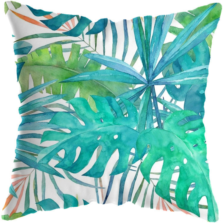 Tropical Plant Cushion Cover Living Room Sofa